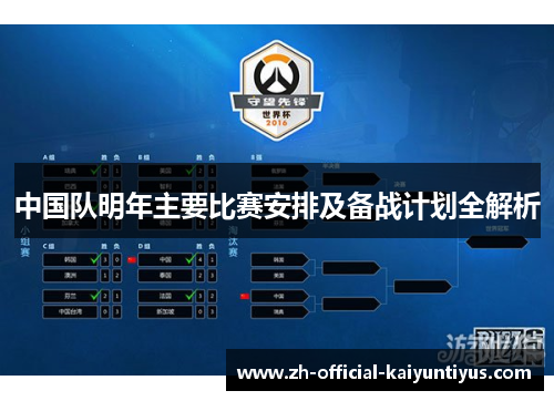 中国队明年主要比赛安排及备战计划全解析