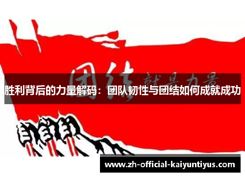 胜利背后的力量解码：团队韧性与团结如何成就成功